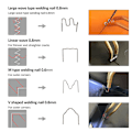Miniatyrbillede 2 af 5: Varme hæfteklammer til reparation af plastsvejsere Varmsvejsning 0,6 mm/0,8 mm 600pcs 2 SIZE