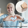 Pikkukuva 3 / 5: Palestiinalainen käsintehty nauha-ranneke - Country-tyyli - Save Gaza