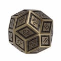 Miniatyrbilde 4 av 5: Metall 30-sidig terning i sinklegering med tall for spill