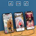 Miniatyrbillede 2 af 4: Telefon skærm auto clicker mute fysisk linker touch skærm artefakt simulering finger klik 3 Heads