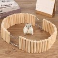 Miniatyrbillede 2 af 5: 2 stk. Træ Hamster Stige Bro Lille Dyr Klatring Trappe Bøjelig Rotte Bur Habitat Legetøj til Hamstere Jordegern og Andre Små Dyr