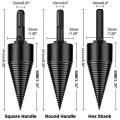 Miniatyrbilde 2 av 5: Shank Firewood Drill Bit, Wood Splitter Drill Bit, 4 stk. Avtagbar Splitter/Drill Bit, Hex+square+round (32mm)