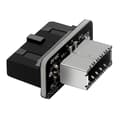 Miniatyrbilde 1 av 5: Høykvalitets USB frontpaneladapter - Type-E hunn til USB 3.0 19 PIN hannadapter intern vertikal header splitter