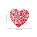 Miniatyrbillede 2 af 4: Valentine's Day Bordplads Dækkeservietter & Coaster, hullet hjerteformet rose bordplads dækkeservietter til bryllup Valentine's fest