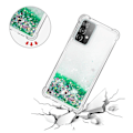 Pikkukuva 4 / 5: Yhteensopiva Samsung Galaxy A52 5g/4g -kotelo, Glitter Liquid Transparent Sparkly Shiny Bling Crystal Clear Flowing Quicksand Cover Tpu Silikon - Vihreä