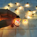Miniatyrbillede 4 af 5: Led julemand Snefnug Hjortehoved Lyssnor Julepynt 2022 Xmas Nytårsgave Julepynt