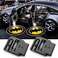 Pikkukuva 1 / 5: 2 kpl Batman-auton ovivalojen logo projektori Led langaton auton ovi varjovalot Tervetuloa kohteliaisuusvalot Kaikkiin automalleihin, Kirkas