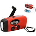 Miniatyrbilde 1 av 5: Nødradio/vevradio med solcelle, lommelykt og powerbank