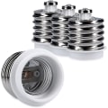 Miniatyrbild 1 av 5: 4x Sockeladapter - E40 till E27 Sockelomvandlare - E27 Bas Lampfäste Adapter För Halogen LED-lampa,