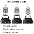 Miniatyrbilde 4 av 5: Remm for Garmin Fenix 6, Rustfritt Stål Easy Fit Utbytte Urrem for Garmin Fenix 5 / Fenix 5 Plus / Fenix 6 Pro