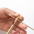 Miniatyrbilde 3 av 5: 1 par kobber drage søker dowsing stang utendørs energi vann hekseri justerbar detektor professio Golden
