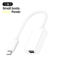 Miniatyrbild 1 av 4: 1x Thunderbolt 3 till Thunderbolt 2-adapter Typ C-kabel USB för Macbook Air Pro