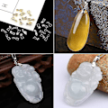 Miniatyrbilde 2 av 5: 10 stk anhengspenne kjede charms spenne snap leddspenne for DIY smykker Gold