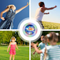 Miniatyrbillede 5 af 5: Flyvende disk legetøj | Børneførende flyvende disk - Lysende disk til voksne og børn, LED flyvende disk, sportsdisk udendørs spil til børn, kæledyr