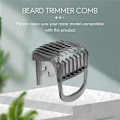 Miniatyrbilde 3 av 5: Skjeggtrimmerkam for Philips barbermaskin QT3300 QT3310 QT4000 QT4005 QT4007 QT4008 QT4012 QT4013 QT4014 QT4015 XA4003 transparent black