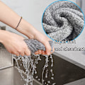 Pikkukuva 3 / 5: 10 kpl Keittiöpyyhkeitä, Mikrokuitu Puhdistusliina, Ultra Imuva Dish Cloth (25 * 25cm, Advanced Grey)