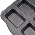 Miniatyrbillede 4 af 5: 2 stk. Mini Loaf Pan - 8 hulrums Non-Stick Mini Loaf Bageform Brownie Kageform Brødforme Kulstofstål Bageform