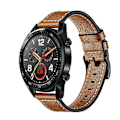Miniatyrbilde 2 av 5: Brun skinnrem for Huawei Watch 3/Pro GT 2 2e Band for Samsung Galaxy Watch3