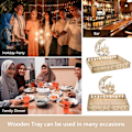 Miniatyrbild 5 av 5: Ramadan-bricka, Eid Mubarak-bricka i trä, bricka för månmåltid, Ramadan-bricka, Eid Mubarak-dessertbricka i trä, bordsdekoration för Ramadanfest