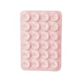 5-pak silikone sugekopsholder til telefon, selvklæbende montering kompatibel med iPhone og Android light pink