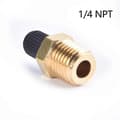 Miniatyrbillede 1 af 3: Messing Schrader Ventil 1/4 NPT 1/8 NPT M10 Automobil Dækventil Kerne Dæk Kobberventil 1/4 NPT-Regular type