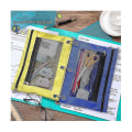 Miniatyrbillede 5 af 5: 20 stk. blyanttasker til 3-rings binder lynlås blyantpung etui taske med 2 lommer mesh vindue binde