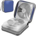New CD Case with 40 Disc Capacity, Hard Plastic DVD Holder, Blue