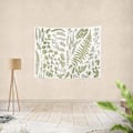 Miniatyrbild 1 av 4: Botanisk Polyesterväv Gobeläng Blommig och Grön Vit Vårig Väggbonad, Sovrum Vardagsrum Sovsal Vardaglig Dekorativ Gobeläng 5