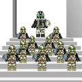 Miniatyrbilde 4 av 5: 11 stk/sett Star Wars Minifigures Byggeklosser Leker 1,77 tommer Samleobjekt Space Wars Mandalorian Clone Trooper Actionfigurer