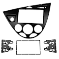 Miniatyrbilde 1 av 5: 2 Din Radio Fascia For Focus / Fiesta Stereo Panel Radio Trim Kit Face Frame Lhd Refitting Installa Black