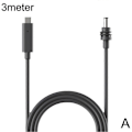 Miniatyrbilde 2 av 3: for STARLINK Mini USB-C til D C Strømkabel 100W med Lamper, Syv Fargelamper (FMY) 3m