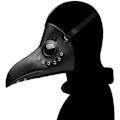 Miniatyrbillede 3 af 4: Peste doktormaske i sort læder til Halloween, Steampunk, PU-karneval, cosplay, voksne, De Peste, voksen, Grim Reaper