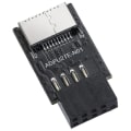 Miniatyrbild 1 av 5: Usb 2.0 Front Panel Header Usb 9pin Till Usb 2.0 Typ-e Intern Adapter Moderkort Kontakt Adapter
