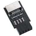 Miniatyrbillede 1 af 5: Usb 2.0 Front Panel Header Usb 9pin Til Usb 2.0 Type-e Intern Adapter Motherboard Stik Adapter