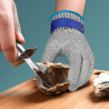 Miniatyrbillede 2 af 3: Snitresistent handske niveau 9 skærefast rustfrit ståltrådsnet handske L