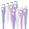 2025 Ny USB C til Lightning-kabel [Apple MFi-sertifisert] 4-pakning 2m iPhone-lader Hurtigladekabel Kompatibel med iPhone iPad og mer