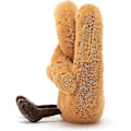 Miniatyrbillede 2 af 3: SQCLV Sjov Pretzel Mad Plys, 18*18cm