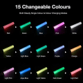 Miniatyrbillede 4 af 5: LED Lyspinde LED Glow Sticks 15 Farver Skiftelige Poi Glow Sticks til Fester Koncerter Bryllupper white