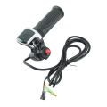 Miniatyrbillede 2 af 5: 48v Elektrisk Cykel Scooter Hastighed Gasgreb Lcd Display Med Afbryder Ebike Twist Gasgreb Accelerator Styrgreb