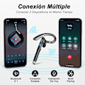 Miniatyrbillede 8 af 8: Øretelefon Bluetooth 5.1 Dual-Mic CVC 8.0 støjreduktion Svart