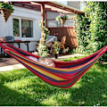 Miniatyrbilde 5 av 5: Hengekøye for utendørs camping, bærbar lerret, lett med trevennlige stropper, bæresekk, perfekt for hage, balkong, terrasse, strand, fotturer