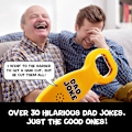 Miniatyrbilde 4 av 4: Snakk-Flaskeåpner med Dad Jokes | Morsom og Unik Gave til Far | Over 30 Vitser C 12-28