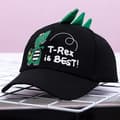 Barn Gutter og Jenter Tegneserie Dinosaur Baseball Cap Justerbar Black