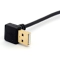 Pikkukuva 3 / 5: Kullattu USB C -kaapeli 90 astetta USB 2.0 -liittimeen C Oikea/vasen kulma Urosjatkokaapelin datansiirtosynkronointikaapeli (90 tyyppi C-tye A alas)