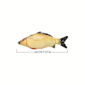 Miniatyrbild 2 av 5: 1 st simulering plysch fiskformad docka interaktiva husdjur kudde tugga hållbara tillbehör S 19.99*7.62cm
