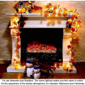 Miniatyrbilde 2 av 5: Høstkrans, høstdekorasjon, 3m 20 lyssnor, høstløvkrans, Halloween julepynt, Thanksgiving dekorasjon, veggdekorasjon