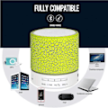 Miniatyrbild 2 av 5: Bärbar Bluetooth LED Mini-högtalare med handsfree-samtal, stereoljud