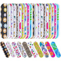 Miniatyrbillede 1 af 5: 100 stk. neglefile dobbeltsidede sandpapirsplader manicureværktøjer (stylish stil) 100 Count Pack of 1