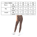 Miniatyrbild 2 av 5: Mönstrade leggings med hög midja för kvinnor - Smörigt mjuka byxor med magkontroll för träning, yoga och leopardleggings L