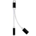Miniatyrbilde 3 av 4: USB Type-C til 3,5 mm Jack AUX Audio Splitter Konverter Adapter + Ladekabel